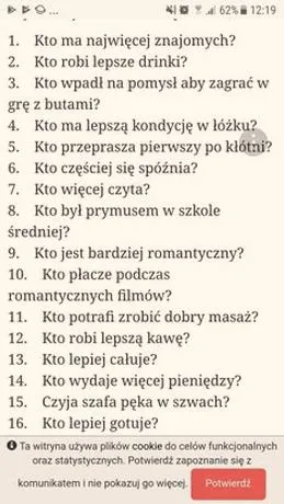 Gra test dla par