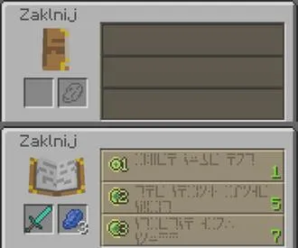 Stoły do zaklęć Minecraft
