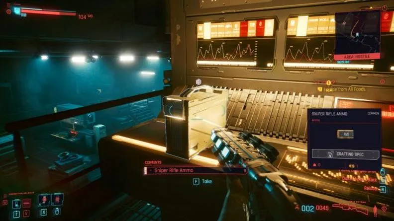 Zdobywanie amunicji w Cyberpunk 2077